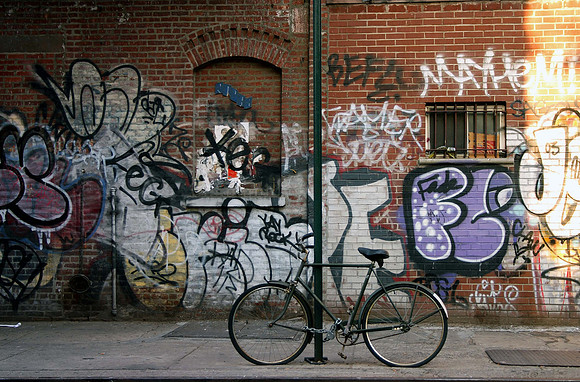 Bicycle, Graffiti