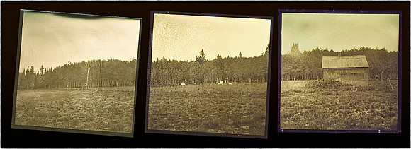 Cemetery, Como Colorado Tintype triptych