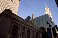 Grand Central terminal and the Chrysler building