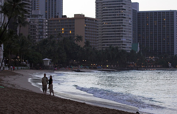 Early Morning, Waikiki beach
