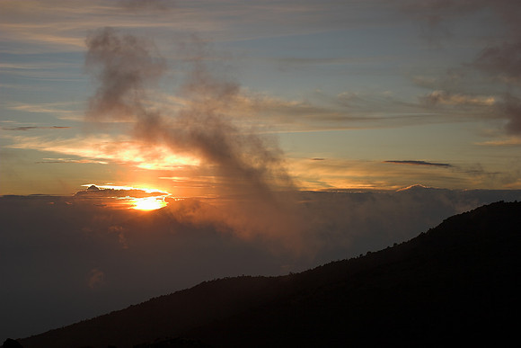 Sunset from the slopes of Kili