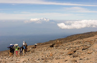 Climbing towards the summit